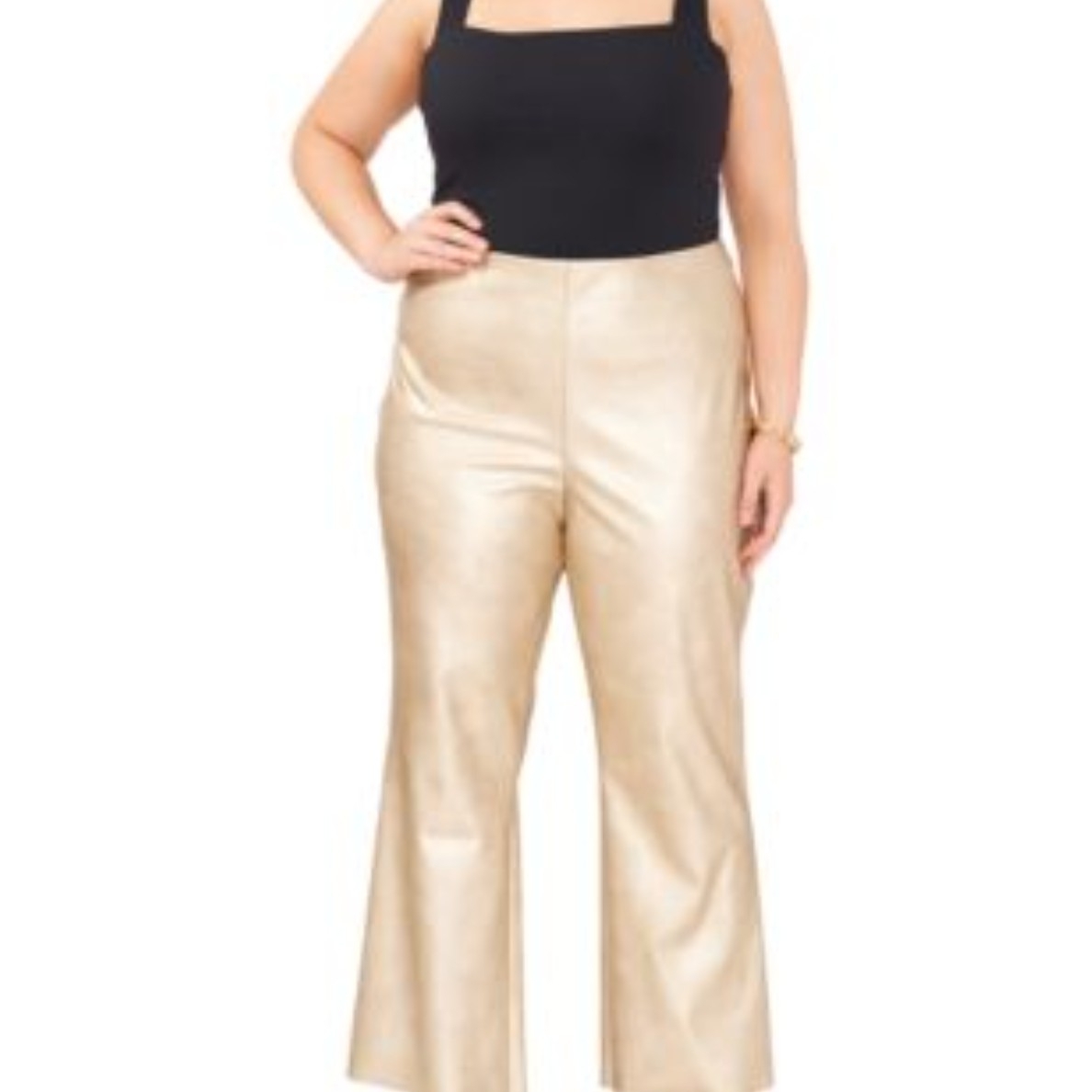 Vince Camuto Gold Flare Pants